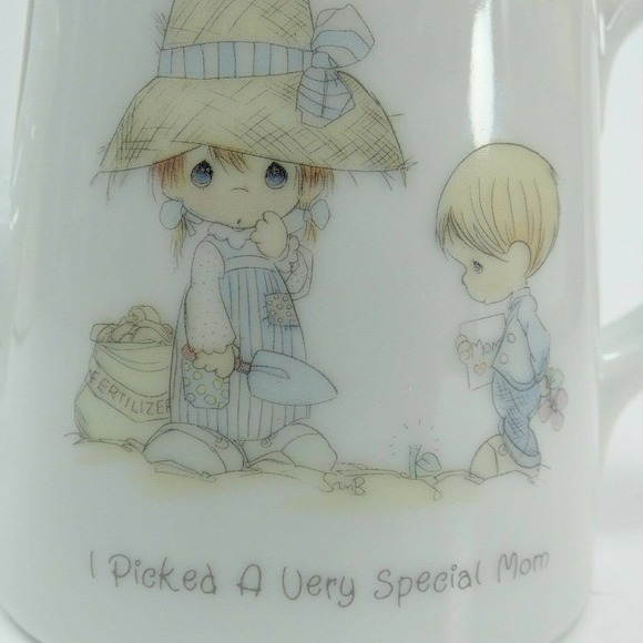 Precious Moments Watering Can "I Picked A Very Special Mom" Enesco 3" high PBHVB - Picture 9 of 12
